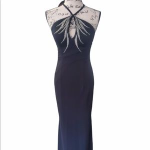 Black Formal Halter Dress Size 2